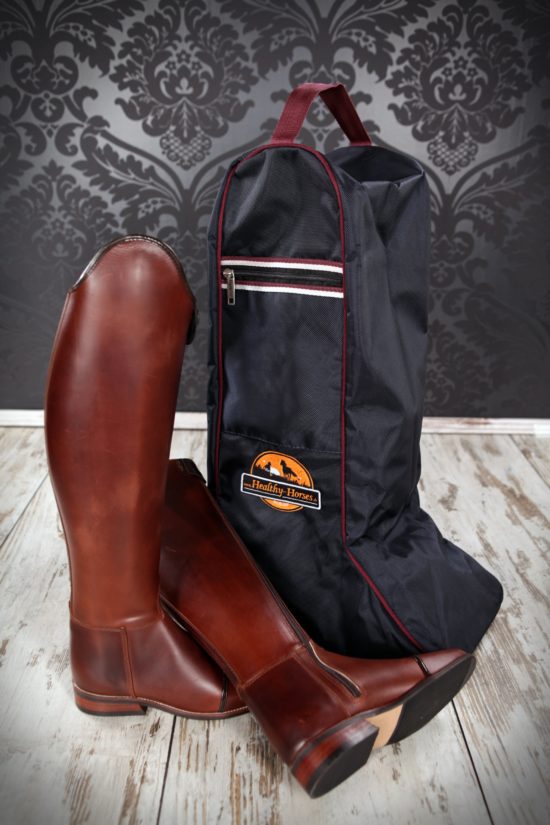 Stiefeltasche Premium navy hellblau – Healthy Horses